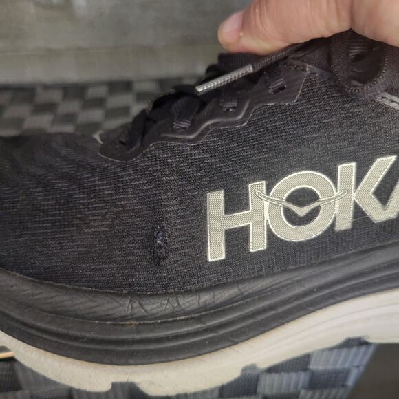 Hoka Gaviota 5 Black White Running Walking Comfort Shoes Women's 9.5 - Picture 8 of 11